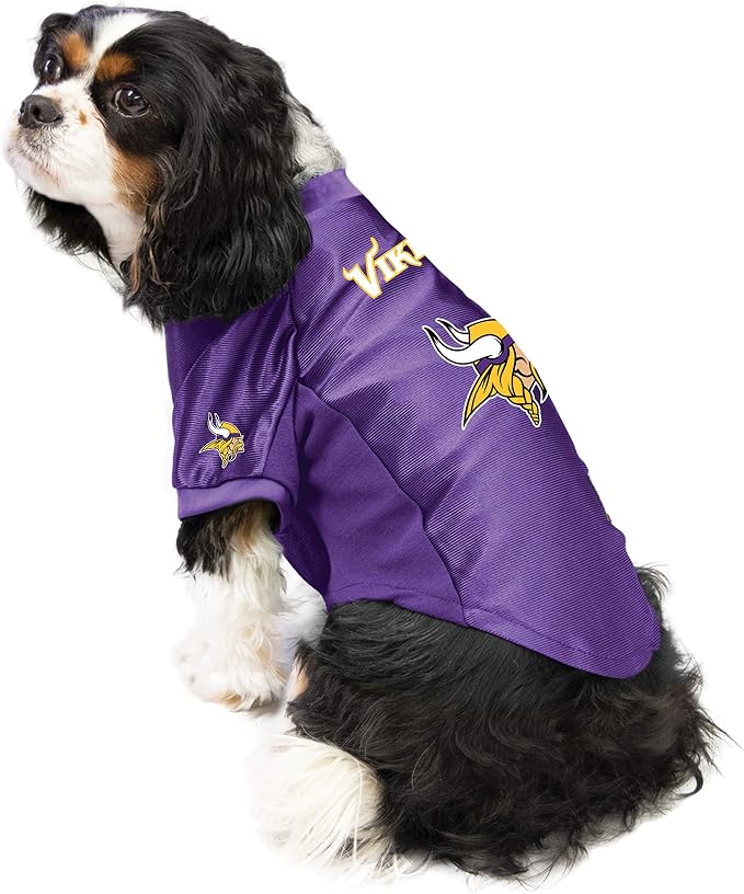 Littlearth NFL Minnesota Vikings Stretch Pet Jersey,Small
