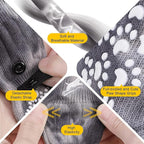EXPAWLORER Anti Slip Dog Socks to Prevent Licking Paws, Dog Shoes for Hot Pavement, Dog Booties for Small Medium Large Senior Dogs, Traction Control Boots & Paw Protectors for Hardwood Floors
