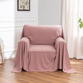 Chair Cover Cat Scratch Proof Recliner Chair Covers, Oversized Armchair Sofa Covers Washable Sofa Slipcover for Single Couch, Soft Small Couch Slipcover for Pets Dogs, 71" x 91", Pink