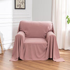 Chair Cover Cat Scratch Proof Recliner Chair Covers, Oversized Armchair Sofa Covers Washable Sofa Slipcover for Single Couch, Soft Small Couch Slipcover for Pets Dogs, 71" x 91", Pink