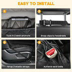 PETICON Waterproof Scratchproof Pet Bench Seat Covers for Cars, SUVs, Nonslip Durable Back Seat Cover for Dogs, Washable Backseat Protection