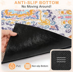 Unicorn Catcher 33"x22" Cat Litter Mat Non-Slip Washable Litter Box Mat | High-Density PVC Litter Catcher Mat Efficiently Traps Scattered Litter From Paws To Keep Floors Clean