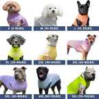 Spark Paws Sunblock Dog T-Shirt, SPF30 Protection, Lightweight Breathable Quick Dry for Dogs with Sensitive Skin - Blue & Grey (Set of 2) - 2XL