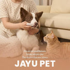 JAYU PET Unscented Dental Finger Wipes for Dogs and Cats, 50 Count | Dog Tooth Wipes, Pet Teeth Cleaning, No-Rinse, Dual-Finger Oral Care