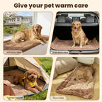 Couch Cover for Dogs Washable, Non-Slip Pet Couch Covers for Sofa, Fuzzy Dog Couch Cover Blanket Thick, Soft, Plush for Furniture Protector (Coffee, 27.6" x 47.2"/70 x 120cm)