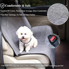 VIVAGLORY Dog Seat Cover Pet Seat Protector, Large, Heather Black | Backseat Cover for Car Suv & Truck, Back Rear Backseat Bench Protector