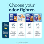 Fresh Step Advanced Ever Fresh Multi Cat Clumping Litter, Unscented Cat Litter, Ammonia Block Technology, Ultra Absorbent, 16 lb. Box, Pack of 2 | Ultra Absorbent to Last Longer, Unscented, Lowest Dust Formula, Compatible with Most Auto Litter Boxes