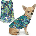 Parisian Pet Amazonia Dog Shirt - Cotton Clothes for Small Dogs - Stylish Tropical Dog Outfit - Lightweight and Soft Puppy Clothes - Trendy Tshirts for Dogs - Comfortable Summer Pet Apparel