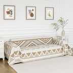 MYSKY HOME Couch Cover for Sectional Sofa Set for Dog Cat Pets Couch Cover 3 Seat Sofa Chenille Boho Geometric Furniture Sofa Cover Washable Couch Protector Multi-Use Couch Covers Blanket,71" X134"