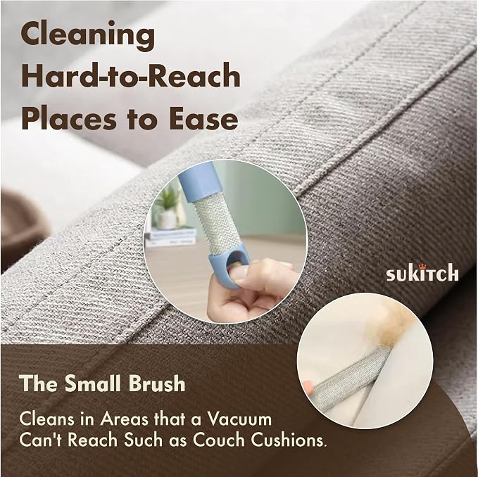 Dog & Cat Hair Remover for Couch, Reusable Lint Brush for Furniture | Multifunctional Fur Removal Tool, Reusable Design with No Refills Needed for Couch, Sofa, Bedding & Car Seats