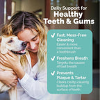 Vetnique Dentabliss Cat & Dog Dental Wipes, Toothbrush Alternative Mitt | Teeth Cleaning Finger Mitts for Plaque, Tartar & Breath, Toothbrush & Toothpaste Alternative, Peppermint or Chicken, Cat-Safe