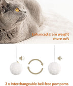 FourFurPets 43.8in 3-Tier Modern Cat Tree Tower Condo, Cat Scratch Posts for Indoor Cats, Big Plate, Two 19.7in Full Sisal Scratching Posts, Greige