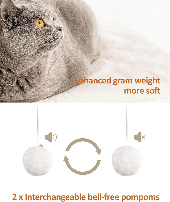 FourFurPets 43.8in 3-Tier Modern Cat Tree Tower Condo, Cat Scratch Posts for Indoor Cats, Big Plate, Two 19.7in Full Sisal Scratching Posts, Greige