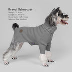 cyeollo Dog Sweater Long Sleeve Knitted Turtleneck Pullover Warm Clothes | Ultra Soft Warm Knit, Full Coverage, 4-Way Stretch for Easy Movement, Easy On & Off, Winter Daily Wear for Small Dogs