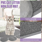 7 Pcs Small Cat Kitten Starter Kit Cat Litter Box with Shovel Paw Litter Mat Double Automatic Kitten Bowls Toy Teaser Stick Collar Essentials Kits for 1-3 Lbs Beginner(Simple,Purple)