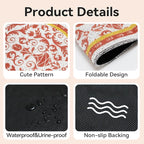 Cat Litter Mat, 33"x22" High Density PVC Litter Rug Trapping Mat, Non-Slip, Waterproof & Urine-Proof Kitty Litters Catcher Mats, Keep Floor Clean, Soft on Kitten Paws, Cat Essentials Brown