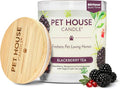 Pet Candle 9 OZ Plant-Based Spring Candle with a 60 Hour Burn Time - BlackBerry Tea