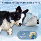 X-Large Cooling Dog Bed Mat - 45 x 37 inch Waterproof Couch Cover for Dogs Washable, Non-Slip Bottom Self Cooling Mat for Dogs, Durable & Non-Gel, Dog Couch Bed for Sofa Floor Car, Light Blue
