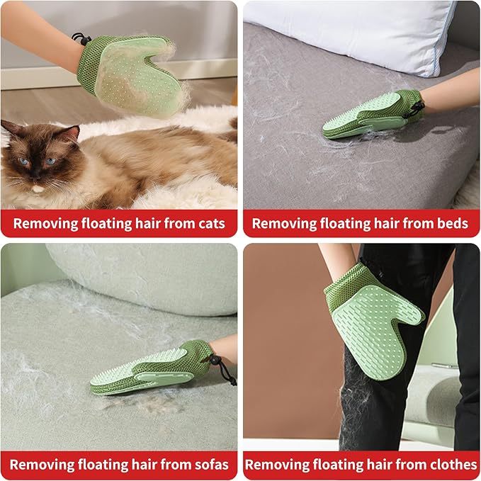 Quiet Cat Clippers & Cat Grooming Kit for Matted & Long Hair | 250Min Cordless Pet Shaver, Low Noise Pet Hair Trimmer for Grooming,2in1 Wide & Narrow Blades,4 Combs,Scissors & Glove(Red)