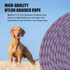 lynxking Long Dog Leash Reflective 15FT 30FT 50FT Check Cord Dog Training Leash Padded Handle Heavy Duty Puppy Rope for Small Medium Large Dog