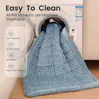 Couch Cover for Dogs Washable, Non-Slip Pet Couch Covers for Sofa, Fuzzy Dog Couch Cover Blanket, Thick, Soft, Plush Couch Cushion Covers for Sofa Protector(Blue Gray, 23.6" x 47.2"/60 x 120cm)