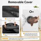 GGIB Calming Dog Bed Fluffy Plush Dog Mat for Furniture Protector with Removable Washable Cover for Large Medium Small Dogs and Cats (Extra Large (53x39.3x6), Coffee)