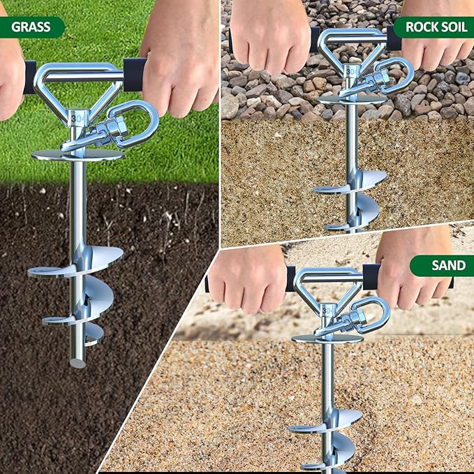 Catapamey Dog Tie Out Cable and Stake,(up to 200lbs) 360° Swivel Dog Run Anchor -with 30FT Heavy Duty Cable,Runner for Yard-Dog Stake for Yard Outdoor Camping