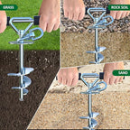 Dog Tie Out Stake (2-Pack),360°Swivel Run Stake,for Yard,Use Any Dog Tie Out Cable or Yard Leash
