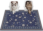 Glittme Cat Litter Mat, 33"x22" Non-Slip Washable Trapping Mat for Cats | Litter Trapping Mat With Thick PVC Coil To Catch Scatter, Soft On Paws And Waterproof Bottom To Protect Floors