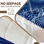 FUANGUI Waterproof Couch Cover Sofa Cover for Dogs and Pets Sofa Protector | Non-Slip Washable Fuzzy Soft Cat Bed Sofa Slipcover for 2-3 Cushion Couch Sofa Pet Friendly, Navy Blue, 27.6" x 82.7", 1 pcs