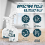 Advanced Pet Stain Remover - Dog Stain Remover and Odor Neutralizer with a Fresh, Clean Scent - Professional Strength Enzymatic Pet Carpet Cleaner Spray - Made in The USA - 32 Ounces