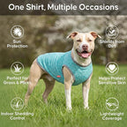 KYEESE 2 Pack Dog Shirts Sun Protection Quick Dry Soft Stretchy Pet T-Shirts with Reflective Label Tank Top Sleeveless Cat Vest Dog Clothes for Small Dogs, Small, Grey+Blue