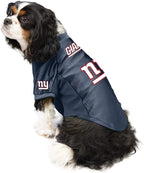 Littlearth NFL New York Giants Stretch Pet Jersey, Team Color, Large
