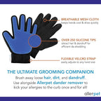 Allerpet Cat Dander Remover w/Free Pair of Grooming Gloves & Mitt (12oz)