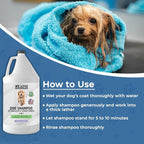 Dog Shampoo Half Gallon, Cleans, Conditions & Detangles, Lavender, 64OZ | For Sensitive Itchy Skin, Hypoallergenic, Tearless, Best Shampoo For Smelly Dogs, Goldendoodle, Poodle & Doodle, Made in USA