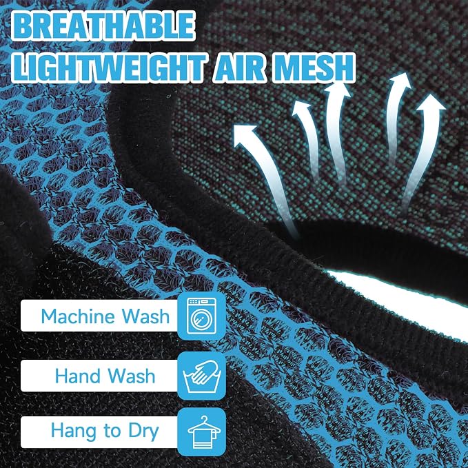 PAWCHIE Dog Grooming Hammock Harness for Dog Cat with Pet Nail Clipper Trimmer-Breathable Cat Hanger Sling for Trimming Clipping Nails-Dog Hammock Restraint Bag for Small Medium Large Dog, Dark Blue M