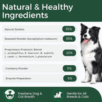 Dog Teeth Cleaning Powder for Dogs & Cats, Dental Powder for Plaque & Tartar Control, Fresh Breath Oral Care, No Brushing Needed, 150g