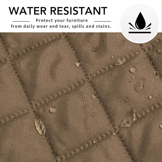 Easy-Going Sofa Slipcover L Shape Sofa Cover Sectional Couch Cover Furniture Protector Mat for Pets Dog Cat (X-Large,Camel/Camel) | Soft Sofa Slipcover For Dogs, Fits Left/Right Chaise Lounge Protector, Water Resistant Mat For Living Room
