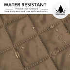 Easy-Going Sofa Slipcover L Shape Sofa Cover Sectional Couch Cover Furniture Protector Mat for Pets Dog Cat (X-Large,Camel/Camel) | Soft Sofa Slipcover For Dogs, Fits Left/Right Chaise Lounge Protector, Water Resistant Mat For Living Room