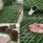 Mitid Sofa Cover Fuzzy Couch Cover for Pet, Couch Covers for Dogs Pets Mat | Washable Non-Slip Sofa Slipcover Cushion Protector Pets Friendly Mat, Dog Couch Cover, Square Couch Covers for Dogs Non Skid