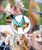 Kkiimatt Dog Grooming Hammock,Medium - Large Hanging Harness Holder for Nail Clipping,Nail Trimming Hammock for Pet,Grooming Sling Hanger Restraint for Claw Care