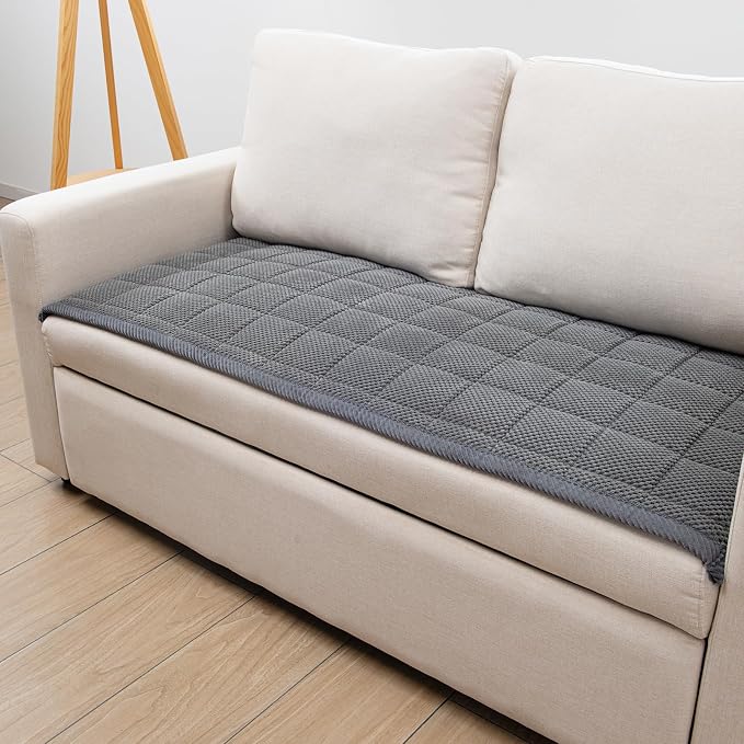 Pet Couch Covers,Couch Cover for Dogs Washable,Anti Slip Dog Sofa Covers Couch Protector Sofa Mat,Seat Cover,Dog Mat,Pet Pad for Furniture 1 Piece (Gray, 21''x55''/Rectangular)
