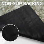 Cat Litter Mat Litter Trapping Mat, 33"x22" Waterproof Urine Proof Litter Box Mat Catcher Mat Non-Slip Washable for Kitty Kitten, Green