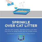 Fresh Step Cat Litter Crystals Deodorizer, Summer Breeze Scent, 70 Oz | Non-toxic crystals, summer breeze scent, odor neutralizing, any litter box
