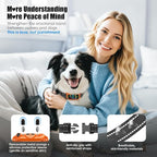 Smart AI Bark Collar for Large Medium Small Dogs, Anti Barking Device with 5 Training Modes, Exclusive Forced Bark-Stopping, Rechargeable IP67 Waterproof Bark Collar with 5 Sensitivity (Orange)
