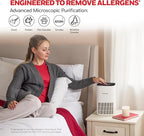 Honeywell Allergen Plus Compact HEPA Small Room Air Purifiers, White | Honeywell air purifiers for home, Up to 530 ft², Quiet HEPA air purifiers for bedroom, 3-in-1 filter, HPA125W