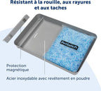 PetSafe ScoopFree Stainless Steel Reuseable Tray, Fresh Scent, 4.3Lb Bag | 304-Grade Stainless Steel Tray with Pre-portioned Crystal Cat Litter, Easy to Clean, Fits All ScoopFree Crystal Litter Boxes