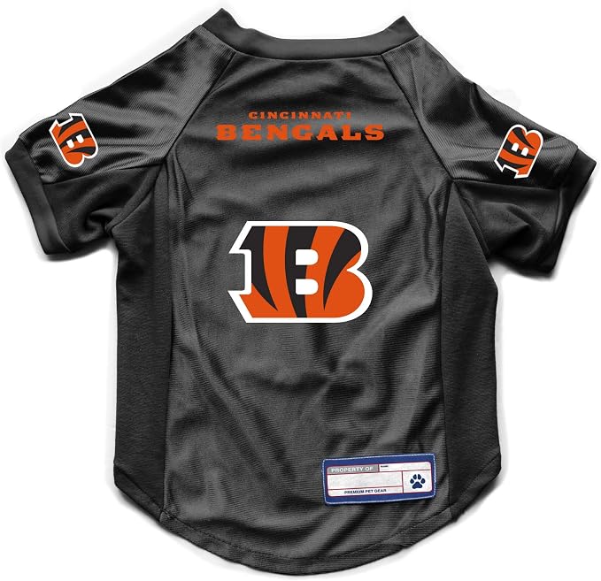 Littlearth NFL Cincinnati Bengals Stretch Pet Jersey, Team Color, X-Large