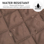Easy-Going Reversible L-Shape Sectional Couch Cover, X-Large, Brown/Brown | Soft Sofa Slipcover For Dogs, Fits Left/Right Chaise Lounge Protector, Water Resistant Mat For Living Room