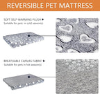 VANKEAN Reversible Cool/Warm Crate Mat Waterproof Washable Firm S-XXL Grey